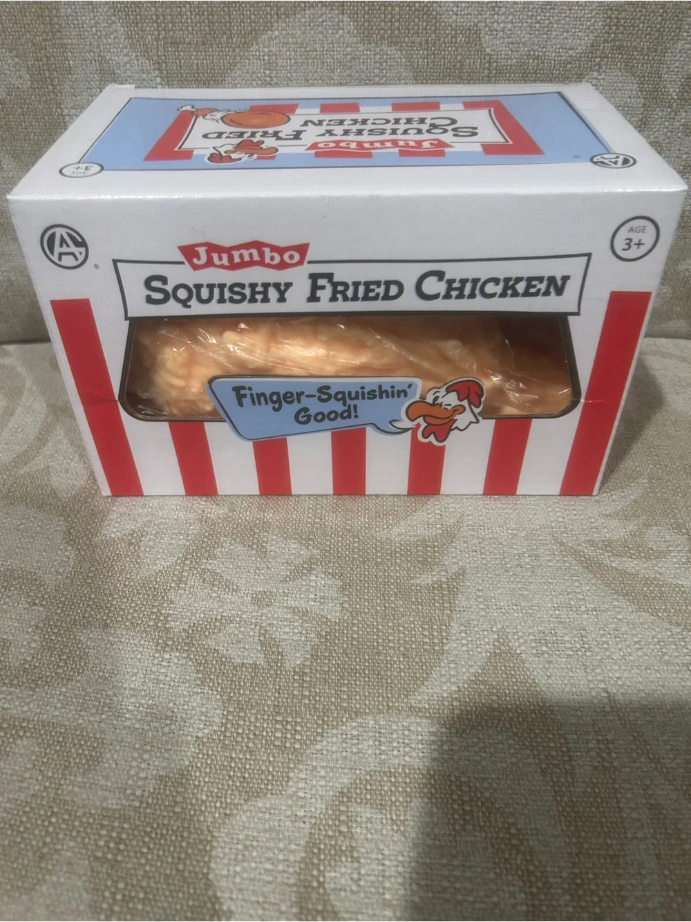 Jumbo Squishy Fried Chicken Toy - Orange Sensory Squeeze